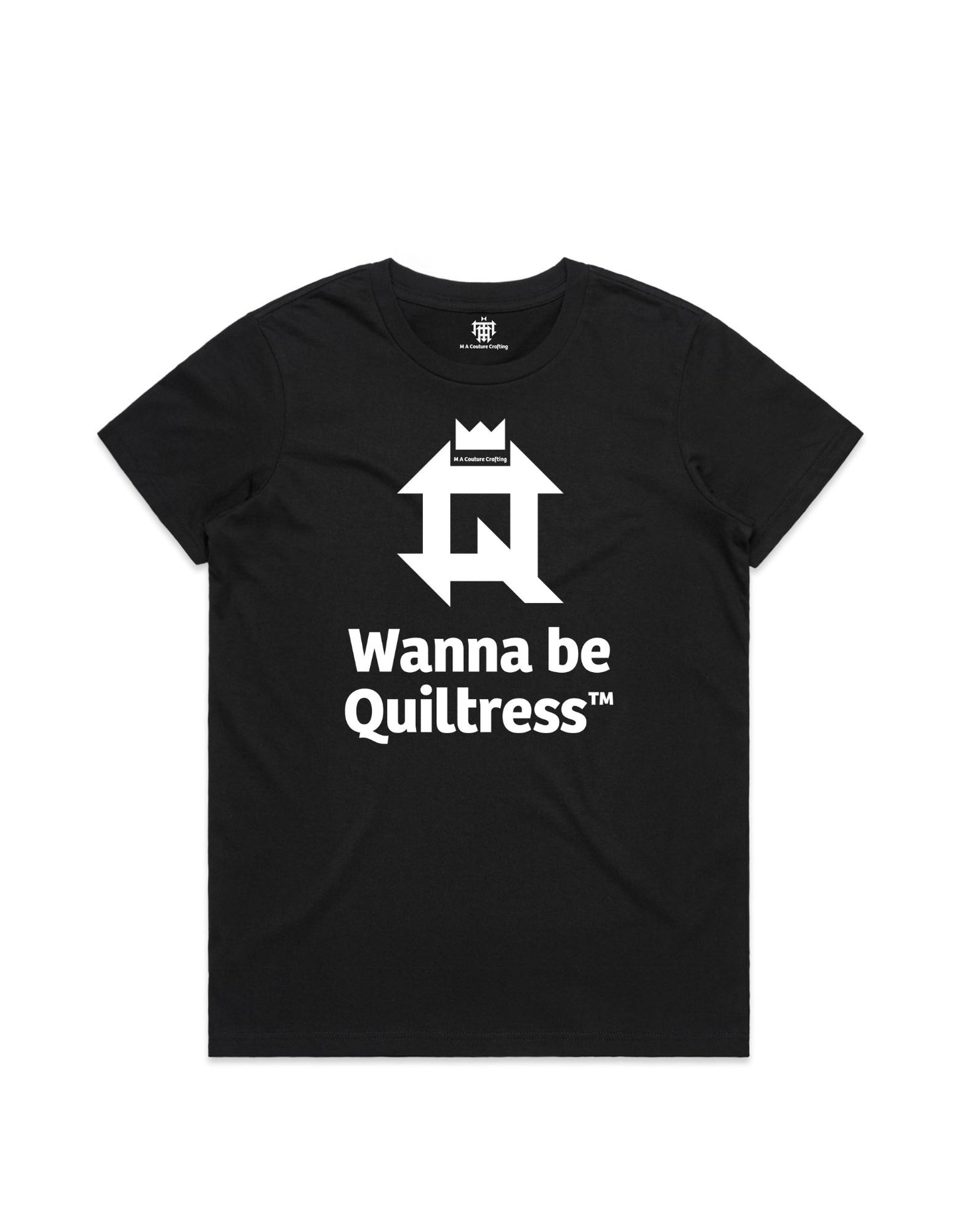 Women's Fitted Wanna Be Quiltress T Shirt