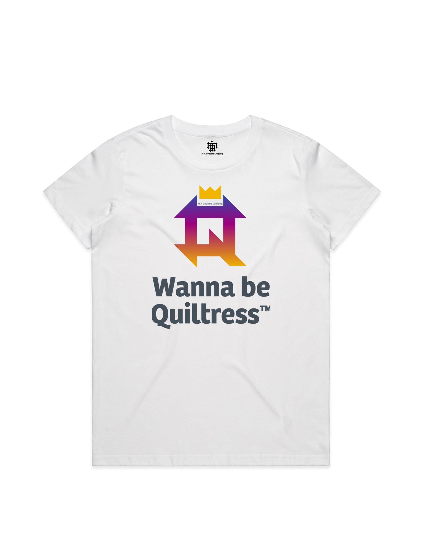 Women's Fitted Wanna Be Quiltress T Shirt